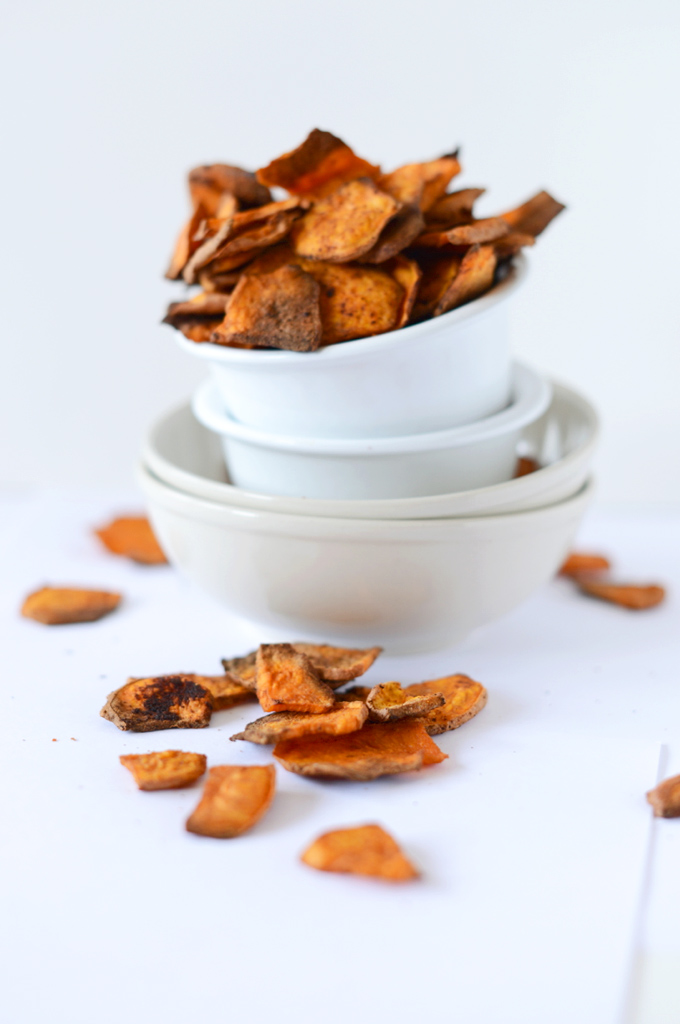 Bowl of our delicious Chipotle Sweet Potato Chips