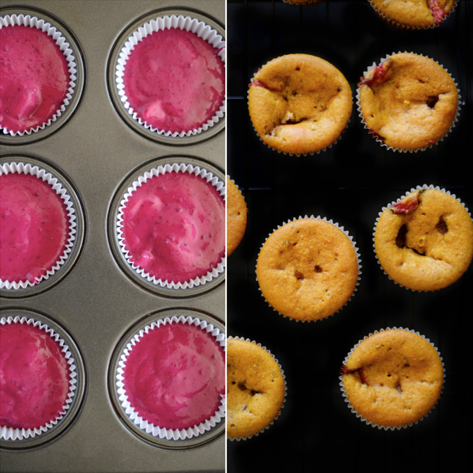 Batch of our Strawberry Beet Cupcakes recipe