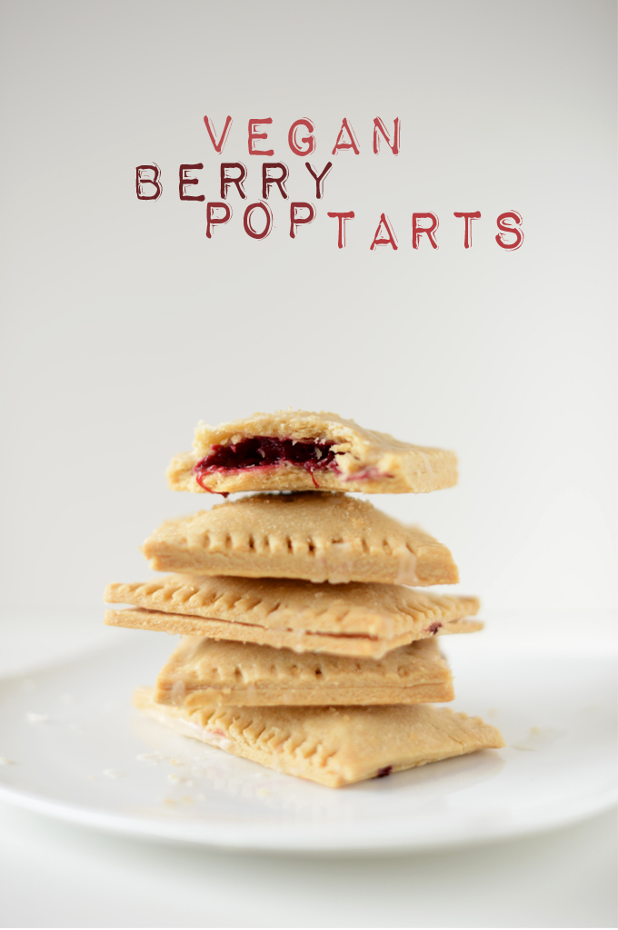 Stack of a batch of our delicious Vegan Berry Pop Tarts recipe
