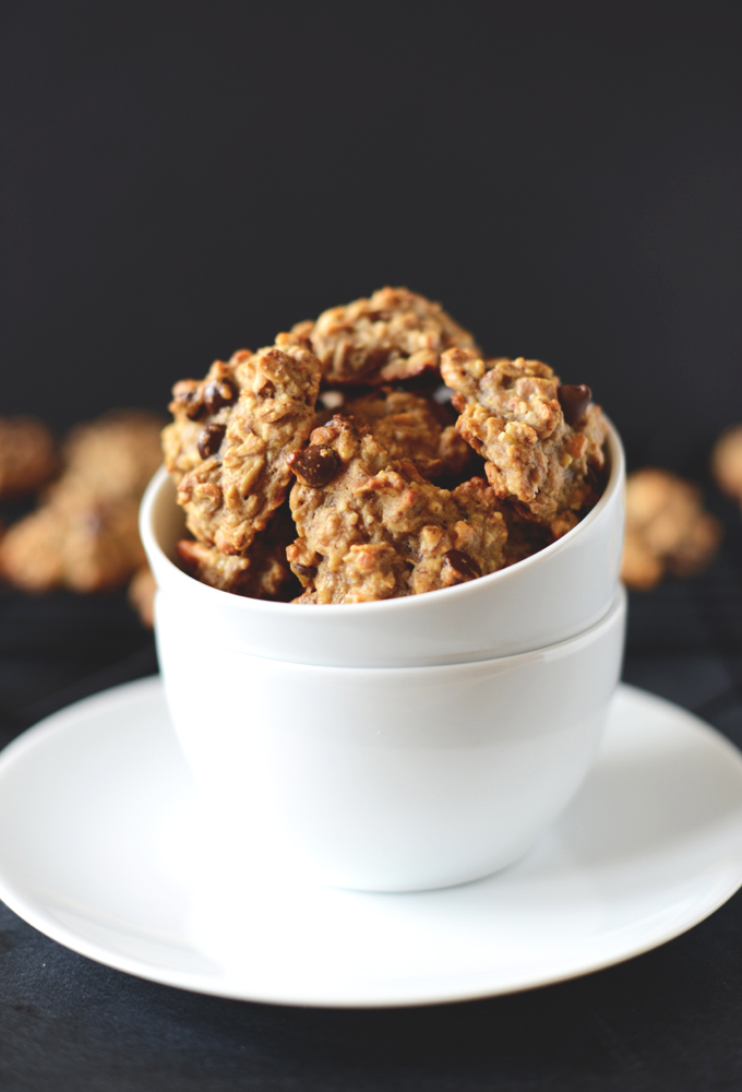 Bowl of homemade Gluten-Free Chocolate Chip Cookies