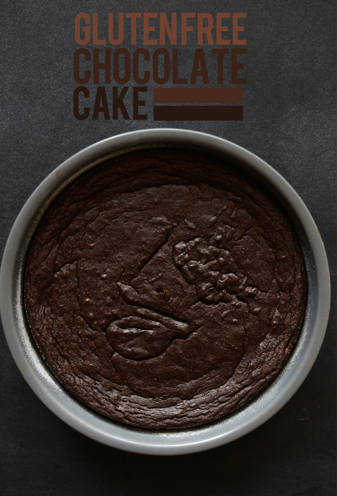 Pan of our Gluten-Free Chocolate Cake recipe