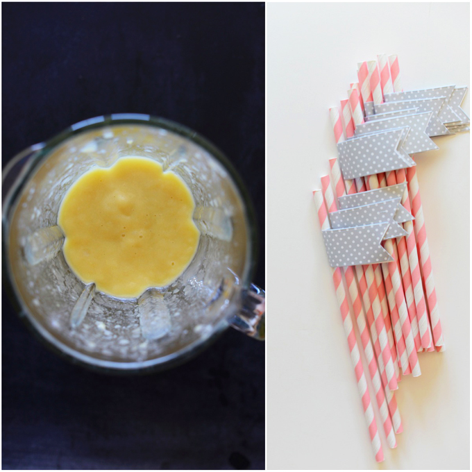 Making the mango layer of our Simple Mango Smoothie recipe