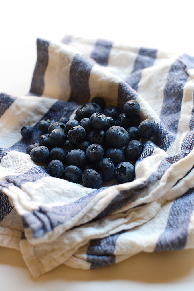 Fresh blueberries for making homemade Blueberry Popsicles