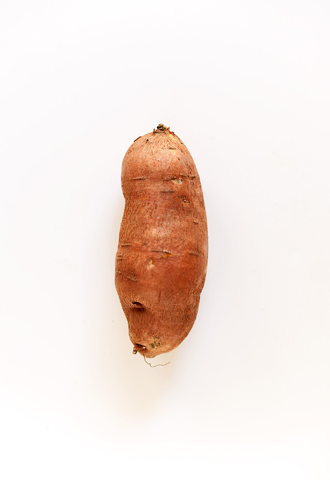 Whole sweet potato for making delicious homemade granola