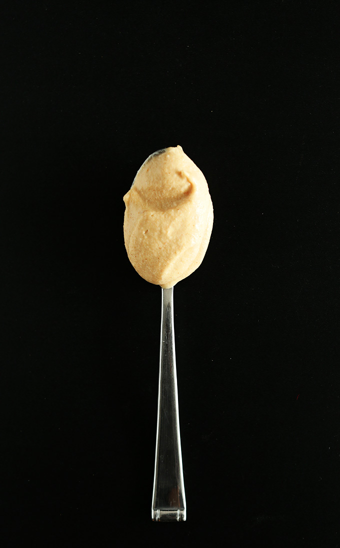 Spoonful of super simple vegan Peanut Butter Mousse