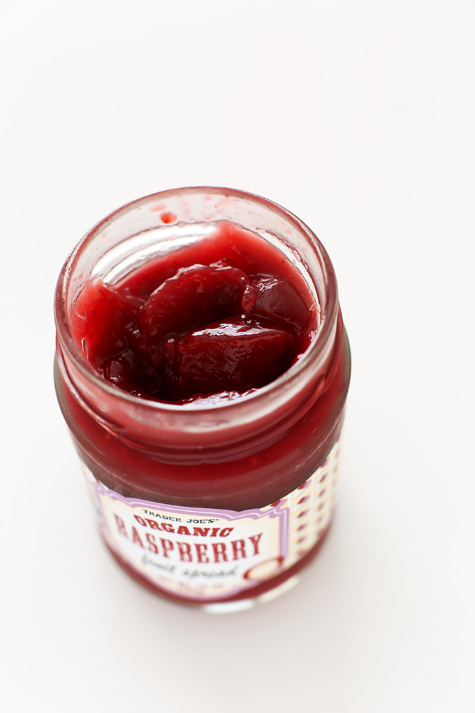Raspberry jam for making a delicious drinks