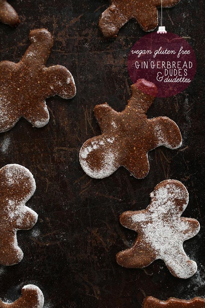 Baking sheet with freshly baked Vegan Gluten-Free Gingerbread