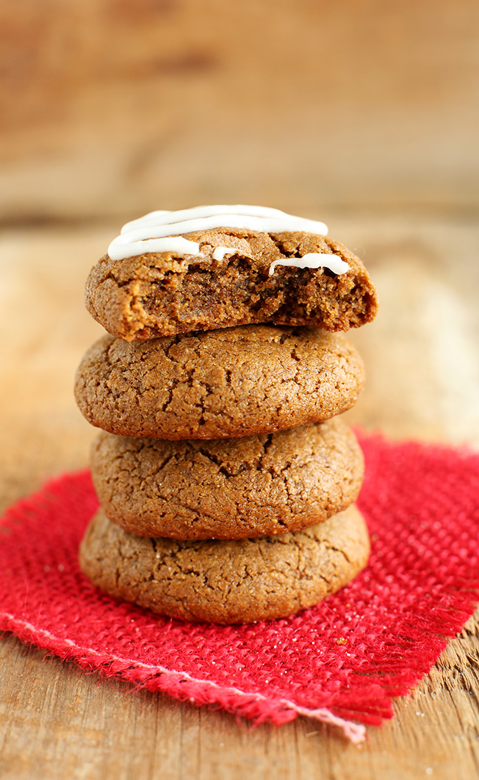 Stack of Vegan Gluten-Free Gingerbread Cookies