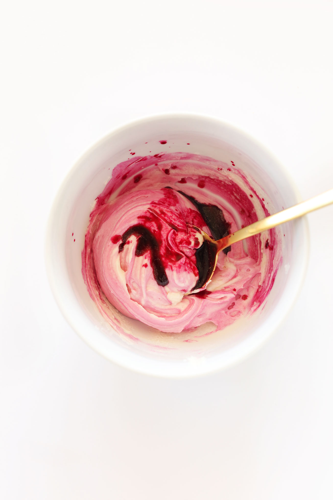 Bowl of homemade Pink Natural Food Coloring