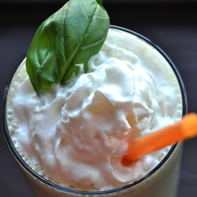 Peanut Butter and Basil Milkshake