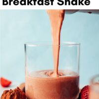 Image of creamy chocolate breakfast shake