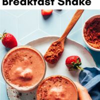 Image of creamy chocolate breakfast shake