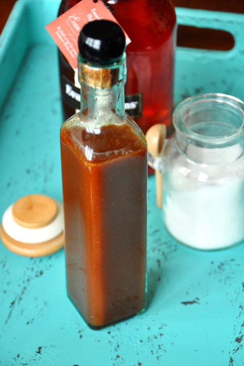 Simple homemade caramel sauce for drizzling onto sundaes and other desserts