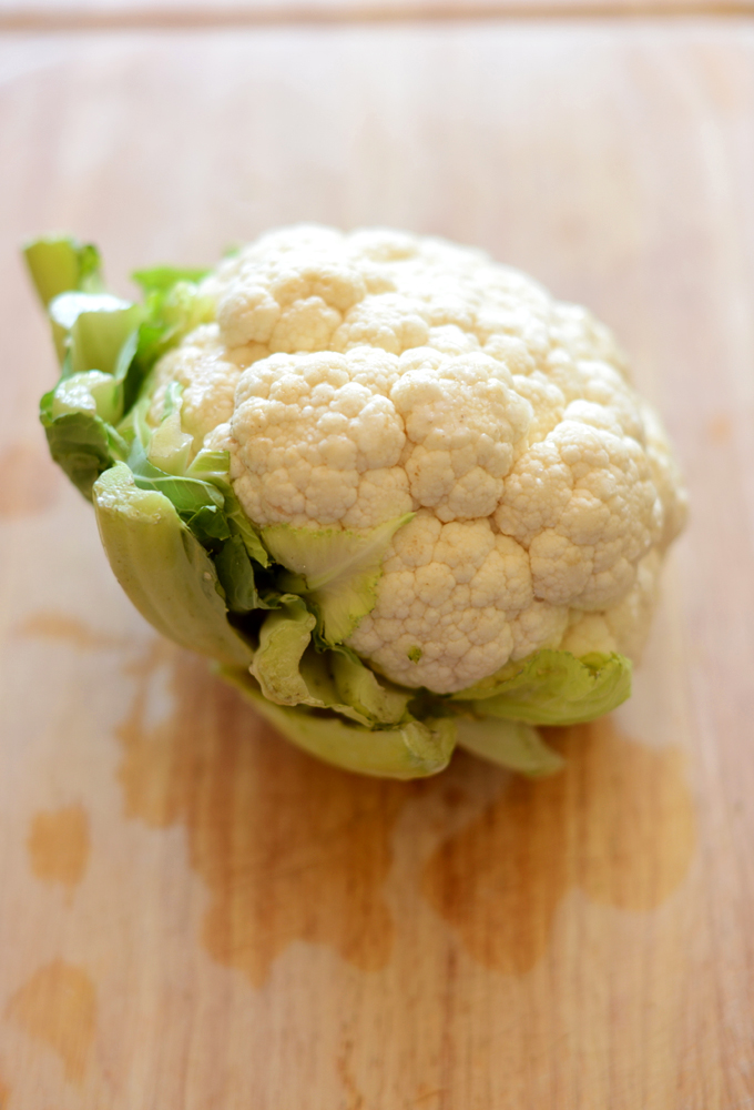 Head of cauliflower for making our Cauliflower Baked Potatoes recipe