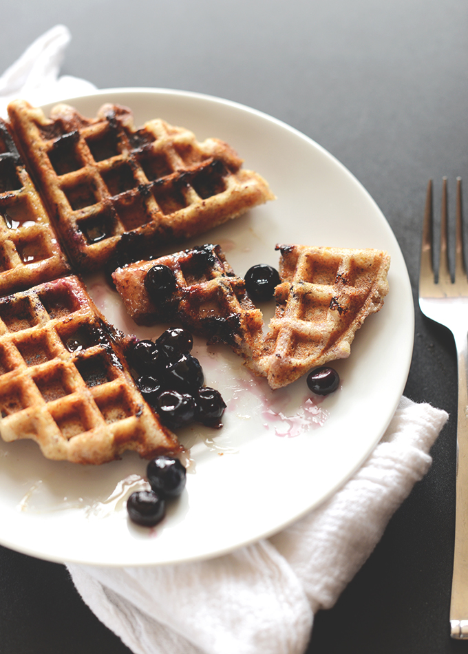 Lemon Blueberry Waffles (V+GF)  Minimalist Baker Recipes