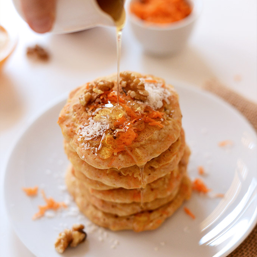 Vegan Carrot Coconut Pancakes Minimalist Baker Recipes ...