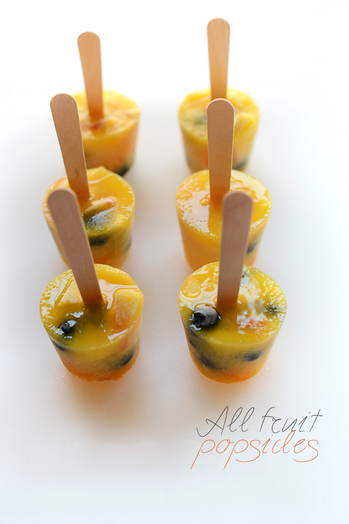 Batch of our All-Fruit Popsicles recipe