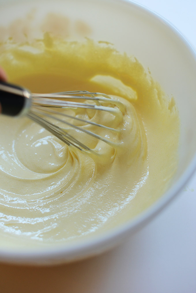 Whisking together ingredients for our homemade Dairy-Free Ice Cream recipe