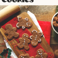 Decorated gingerbread cookies that are vegan and gluten-free