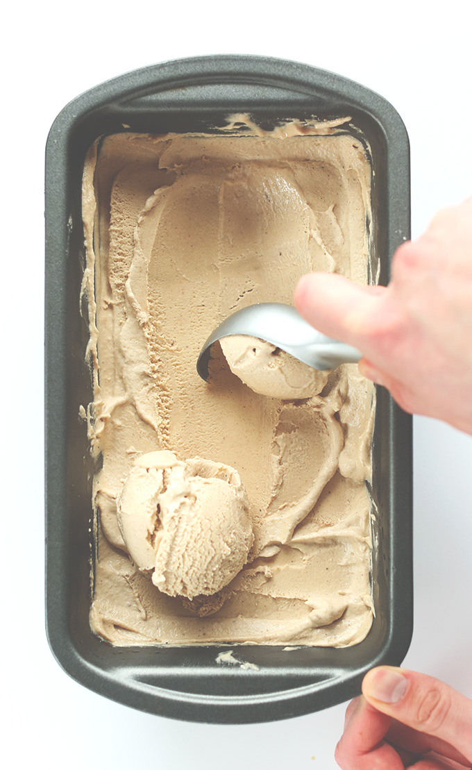 Creamy, Sweet, Spicy VEGAN Chai Ice Cream! You'd never guess it's dairy free + so easy!