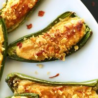 Plate of Vegan Jalapeno Poppers