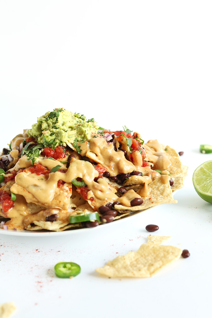 Fast, easy, and filling Vegan Nachos for a delicious dinner