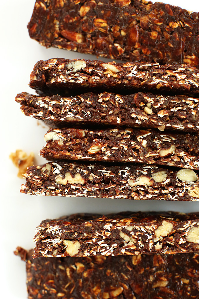 Batch of our naturally-sweetened Brownie Granola Bars