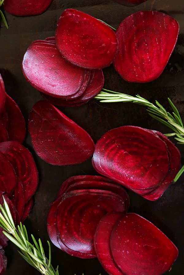 Baked Rosemary Beet Chips | Minimalist Baker Recipes