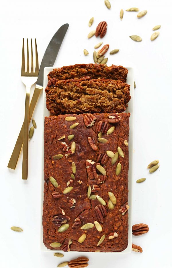 Vegan Gluten-Free Pumpkin Bread | Minimalist Baker Recipes