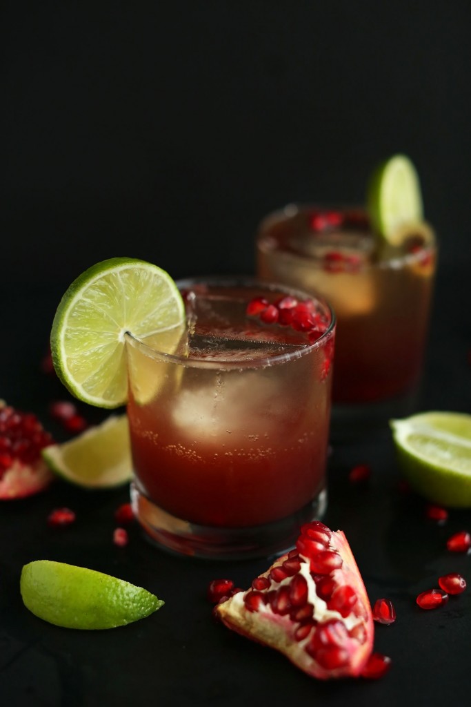 Sparkling Pomegranate Margaritas Minimalist Baker Recipes