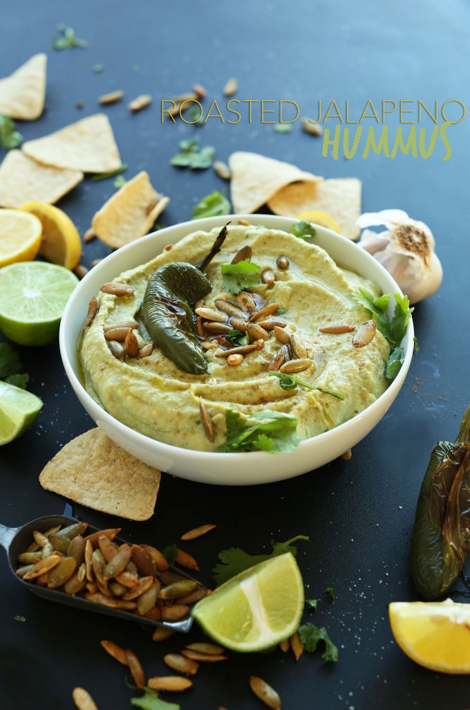 Roasted Jalapeno Hummus | Minimalist Baker Recipes