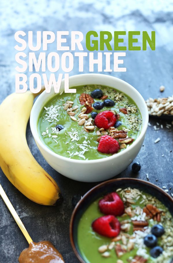 Super Green Smoothie Bowl | Minimalist Baker Recipes