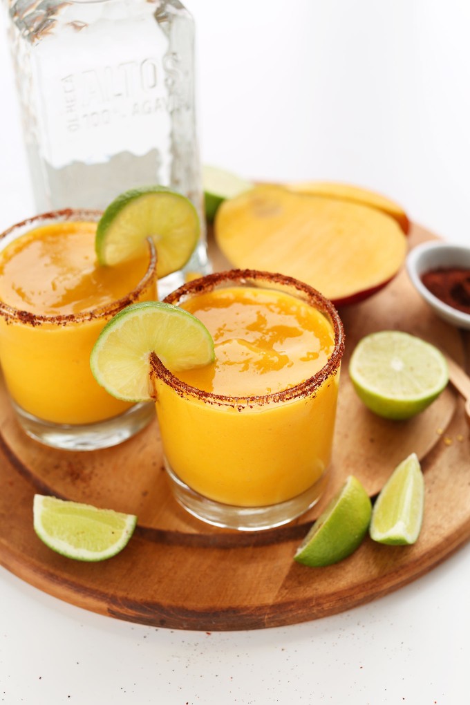 Chili Lime Mango Margaritas | Minimalist Baker Recipes