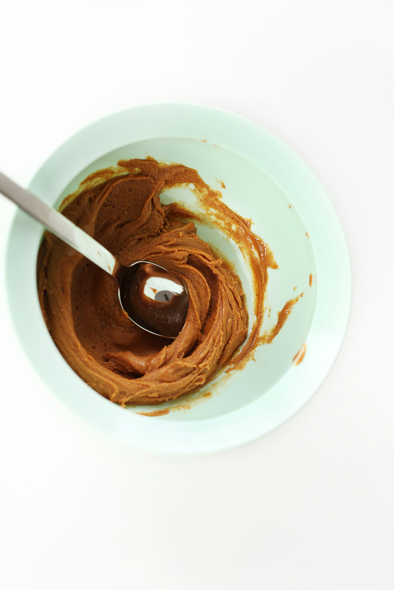 Mixing peanut butter filling for our gluten-free vegan Peanut Butter Cheese Crackers recipe