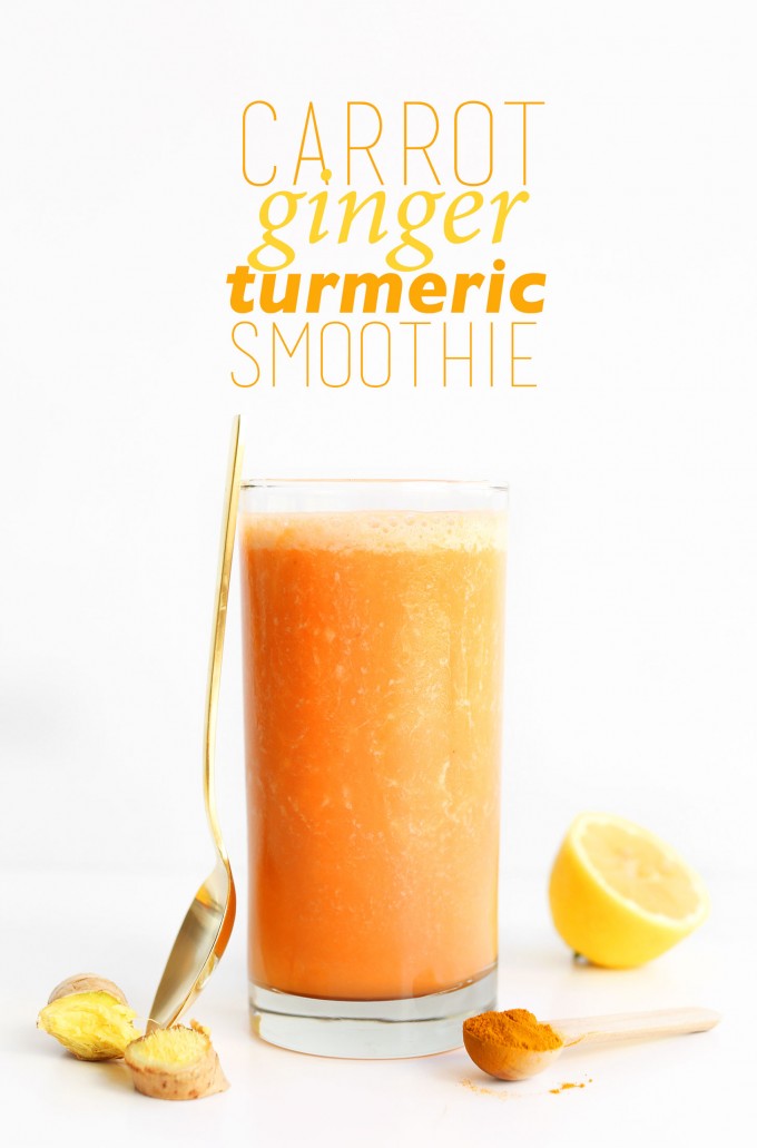 Carrot GInger Turmeric Smoothie for Weight Loss