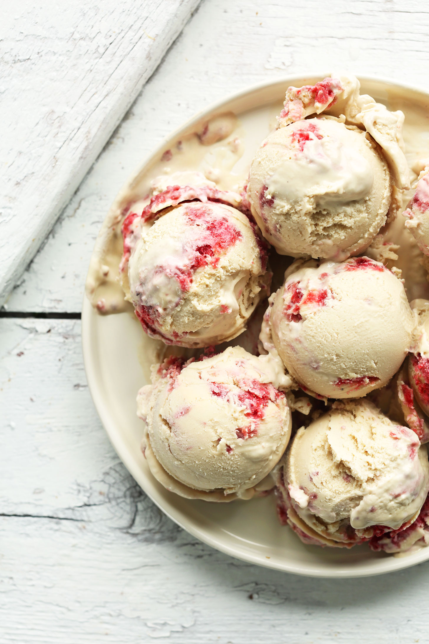 Raspberry Ripple Coconut Ice Cream | Vegan Ice Cream Recipes | Homemade Recipes
