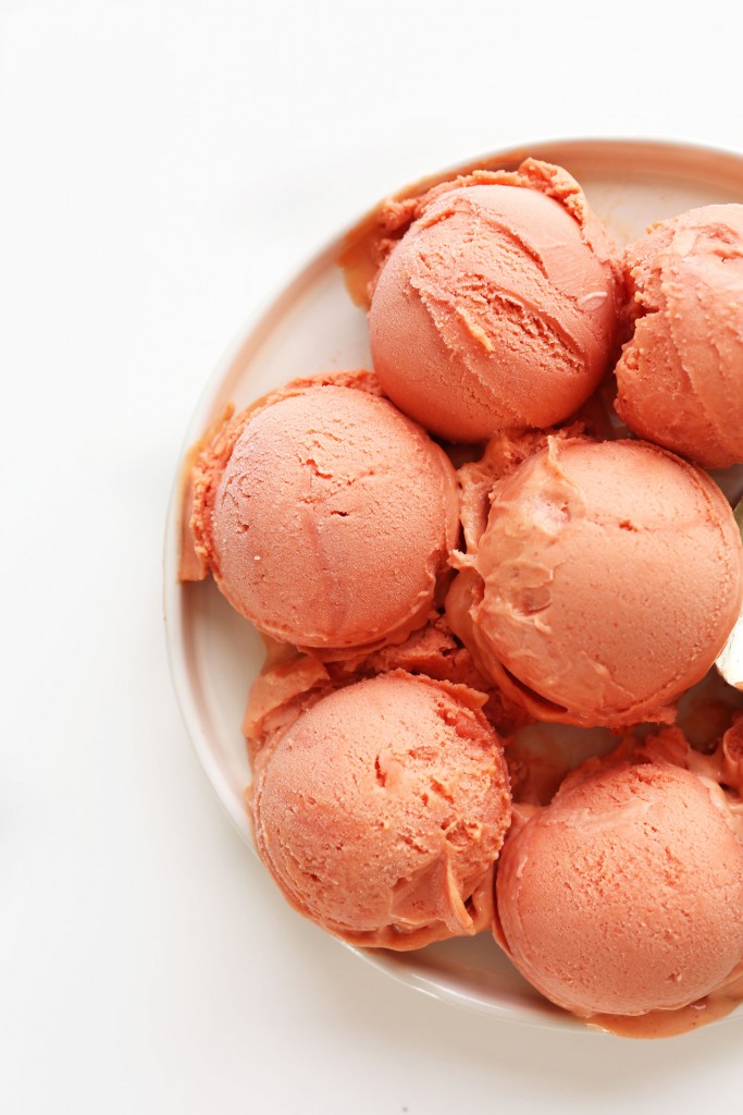 Raspberry Mango Sorbet | Minimalist Baker Recipes