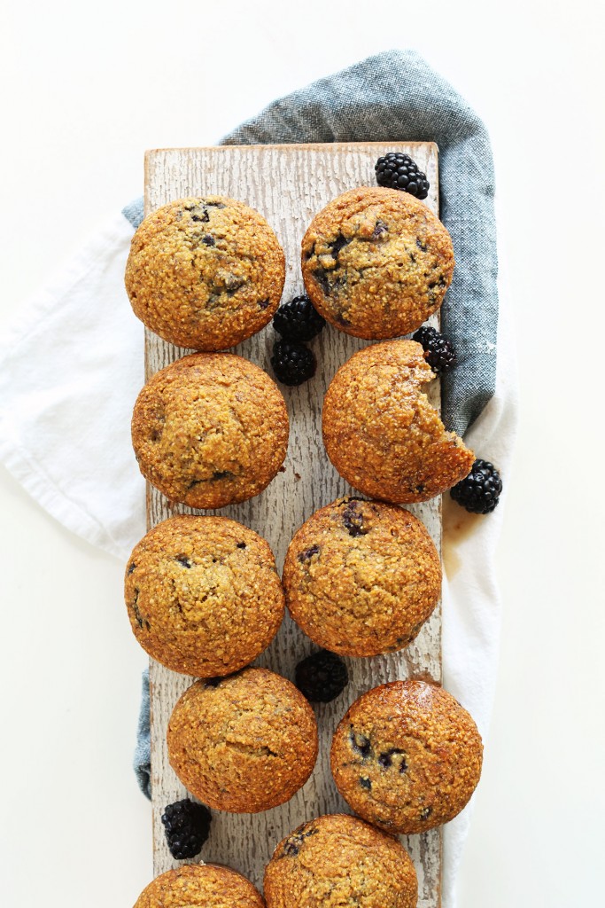 Blackberry Cornmeal Muffins | Minimalist Baker Recipes