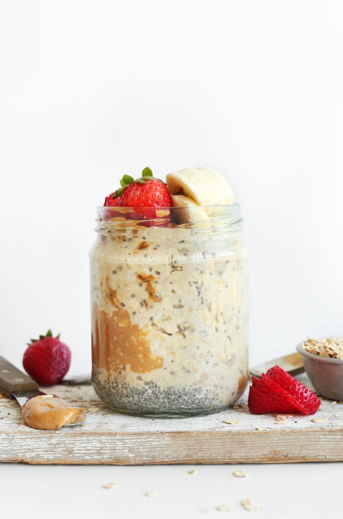 Peanut Butter Overnight Oats (5 Ingredients!) | Minimalist Baker Recipes