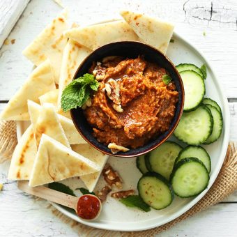 Harissa Eggplant Dip | Minimalist Baker Recipes