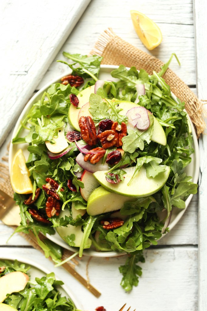 Apple Pecan Arugula Salad | Minimalist Baker Recipes