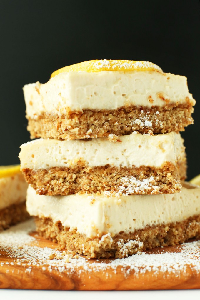 Creamy Vegan Lemon Bars (GF) | Minimalist Baker Recipes