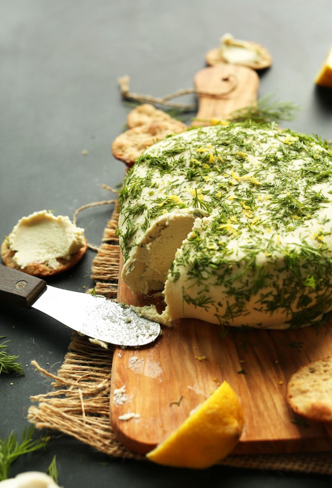 Easy Garlic & Herb Vegan Cheese | Minimalist Baker Recipes