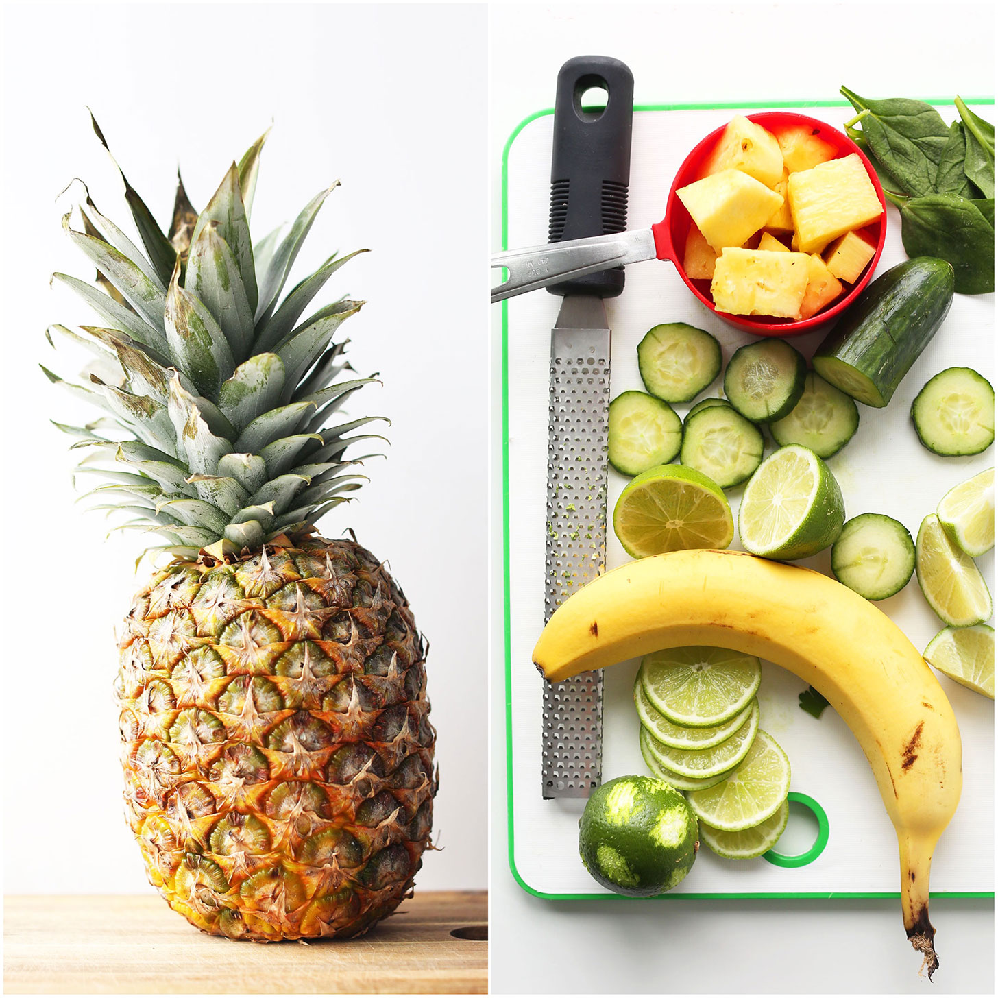 Pineapple Cucumber Smoothie | Minimalist Baker Recipes