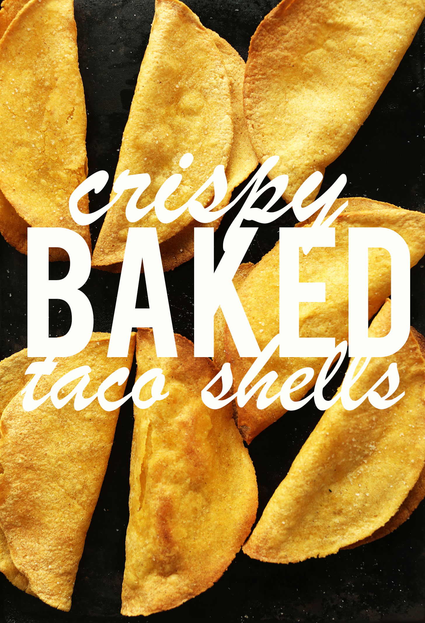 EASY Crispy Baked Taco Shells! #vegan #glutenfree #healthy #recipe #minimalistbaker