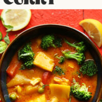 Image of Thai yellow coconut curry
