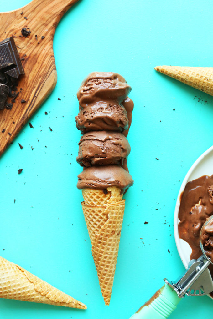 Vegan Chocolate Ice Cream | Minimalist Baker Recipes