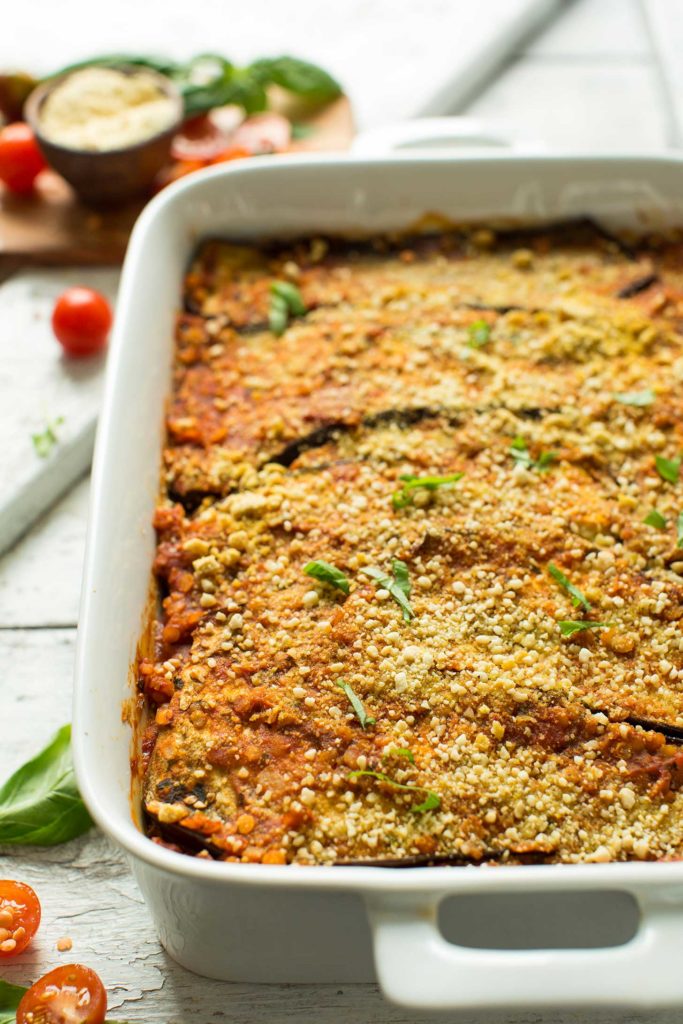 Lentil Eggplant Lasagna | Minimalist Baker Recipes