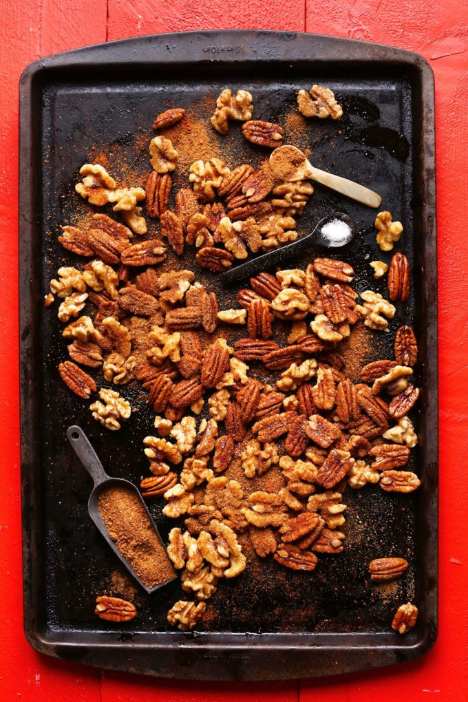 1-Pan Spiced Candied Nuts | Minimalist Baker Recipes
