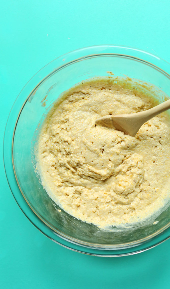 Vegan Cornmeal Pancakes | Minimalist Baker Recipes